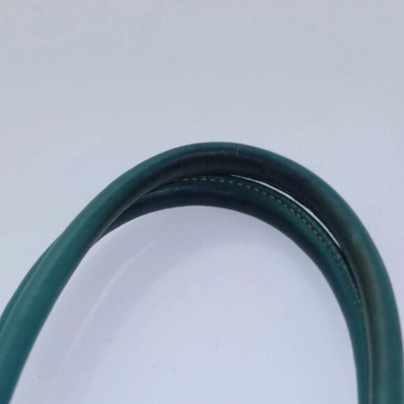 PRADA Hand Bag Nylon Turquoise Blue Auth 81466 - Picture 9 of 16